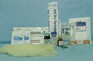 Periocular injection steroid