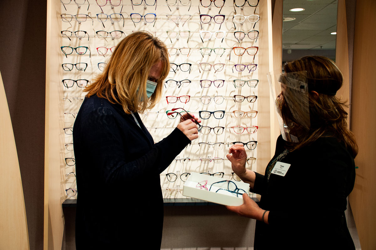 In many offices, the COVID-19 optical experience looks a lot different now, with masks, face shields, a personalized frame selection process and sanitizing between patients. 