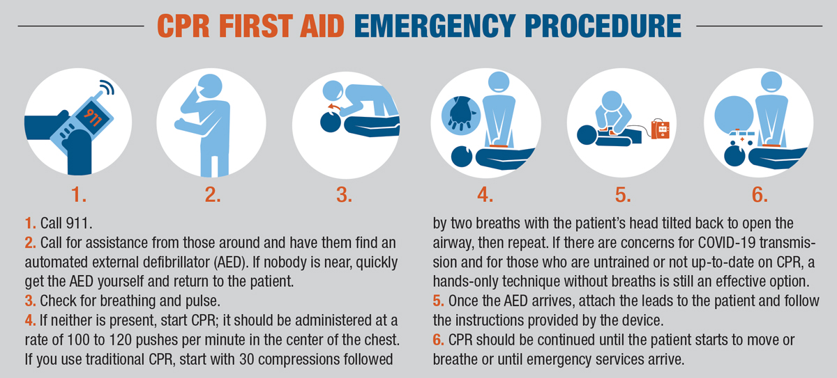 CPR First Aid Emergency Procedure