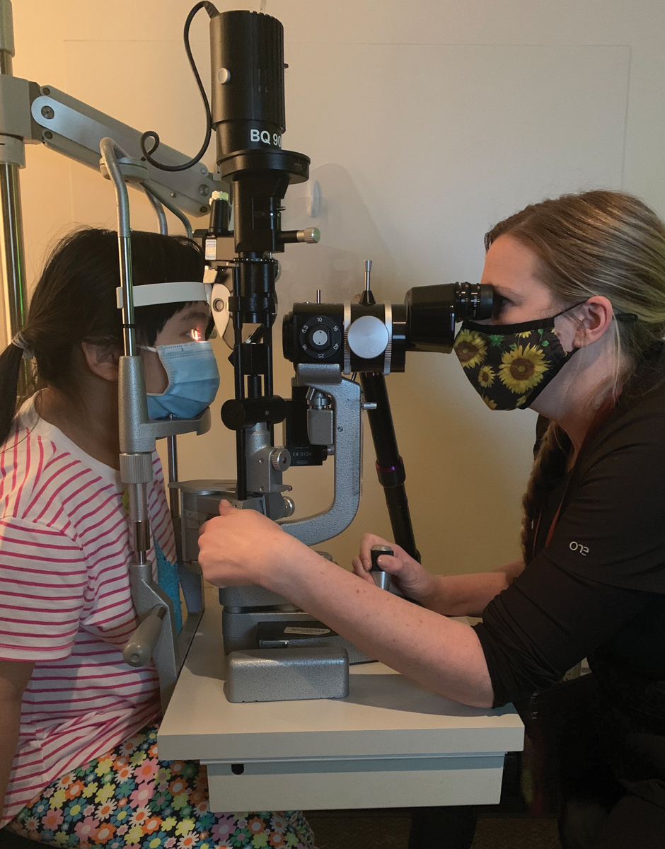 The contour of the retinal pigment epithelium and chorioscleral interface could provide insight about which patients are most at risk for high myopia. Photo: Maria Walker, OD.