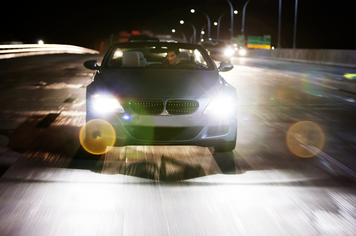 Advise patients on how to minimize distracting visual effects at night, especially while driving.