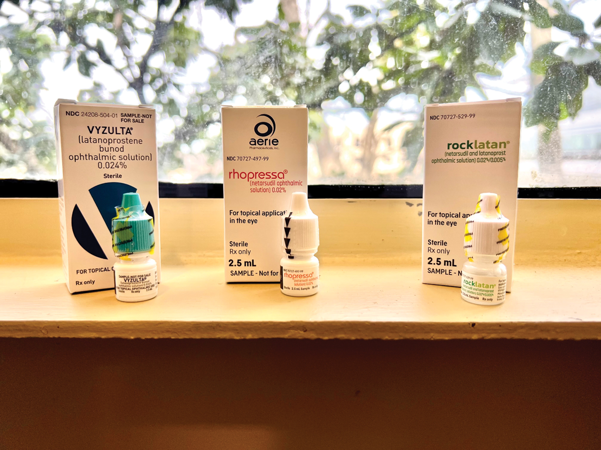 The majority of doctors are being pushed to use a preset generic drug or panel of drugs by the insurance company, making it challenging to access newer agents in glaucoma therapy. Photo: Abigail Kirk, OD.