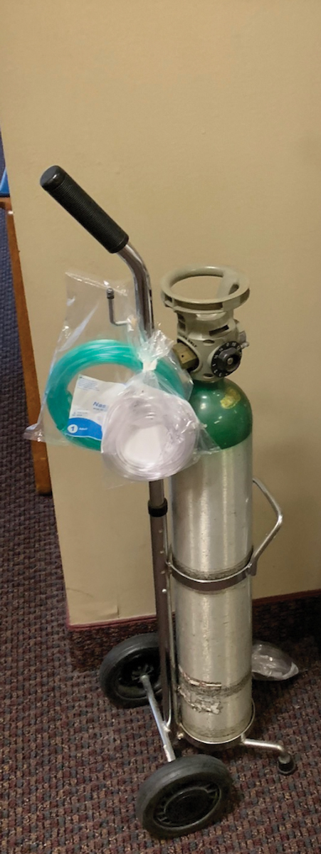 Emergency oxygen kits could help patients in need.