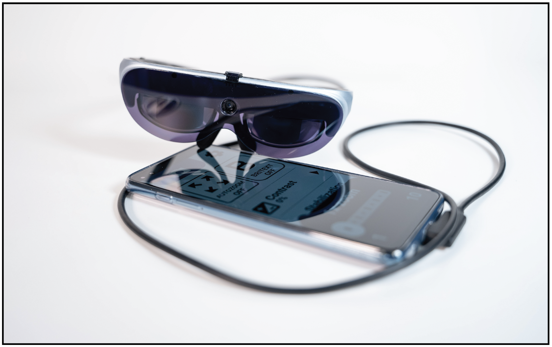 Eyedaptic’s glasses enhance vision for those with low vision diseases such as AMD and diabetic retinopathy.
