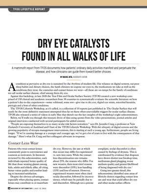 TFOS Lifestyle Report: Dry Eye Catalysts Found in All Walks of Life